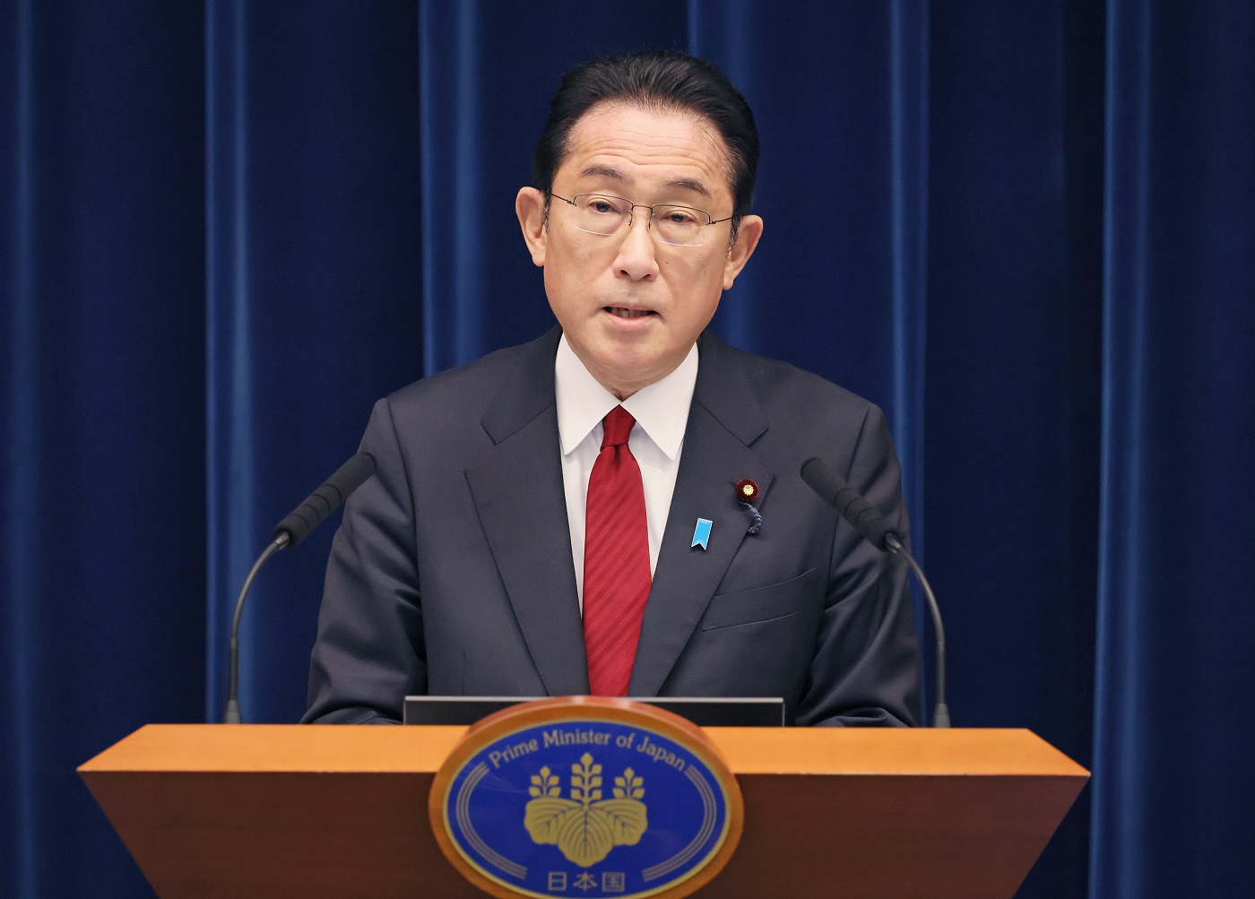 冒頭に発言する岸田総理１