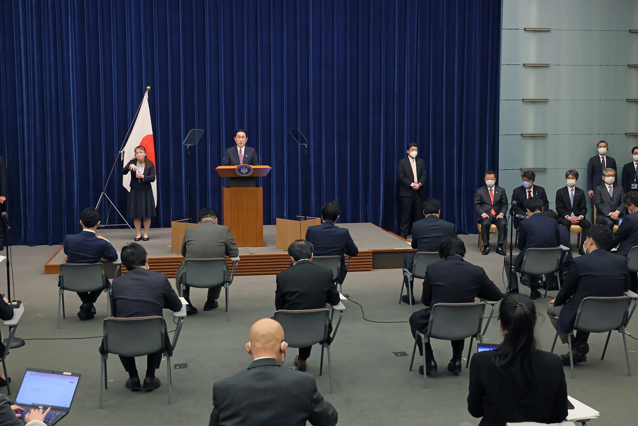 冒頭に発言する岸田総理２