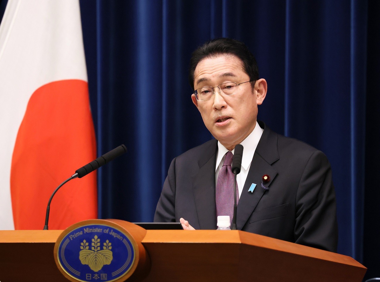 冒頭に発言する岸田総理１