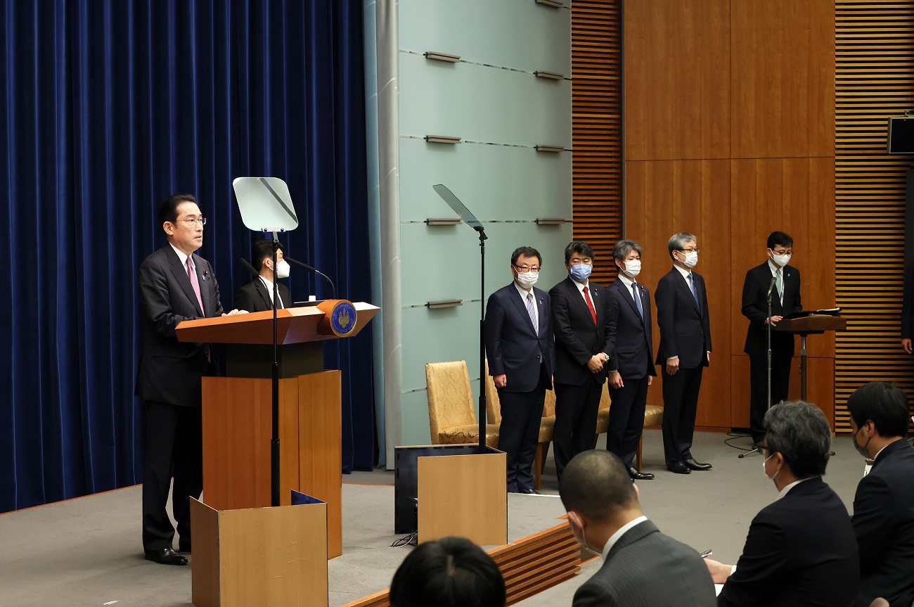 冒頭に発言する岸田総理３