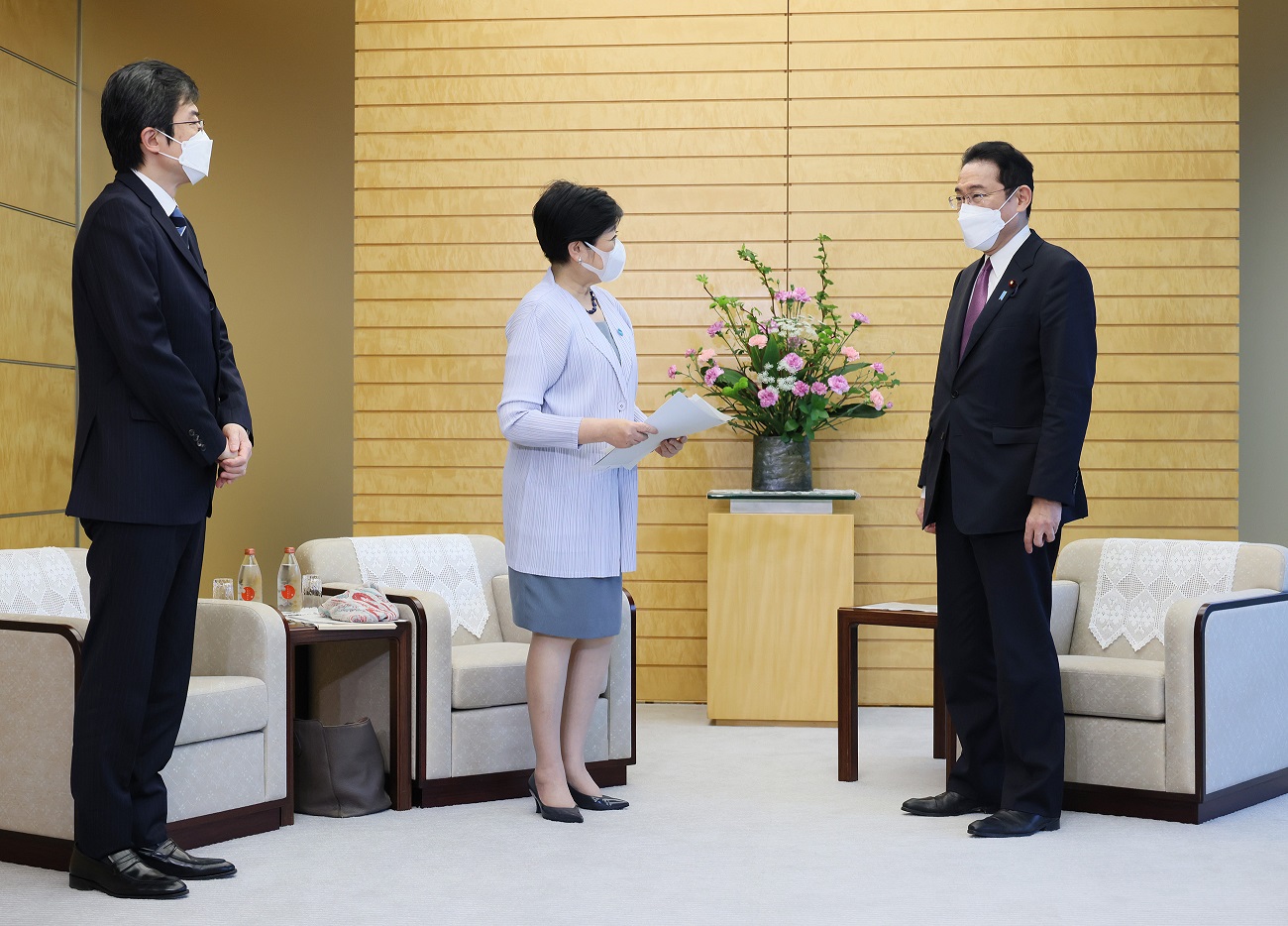 面会する岸田総理２