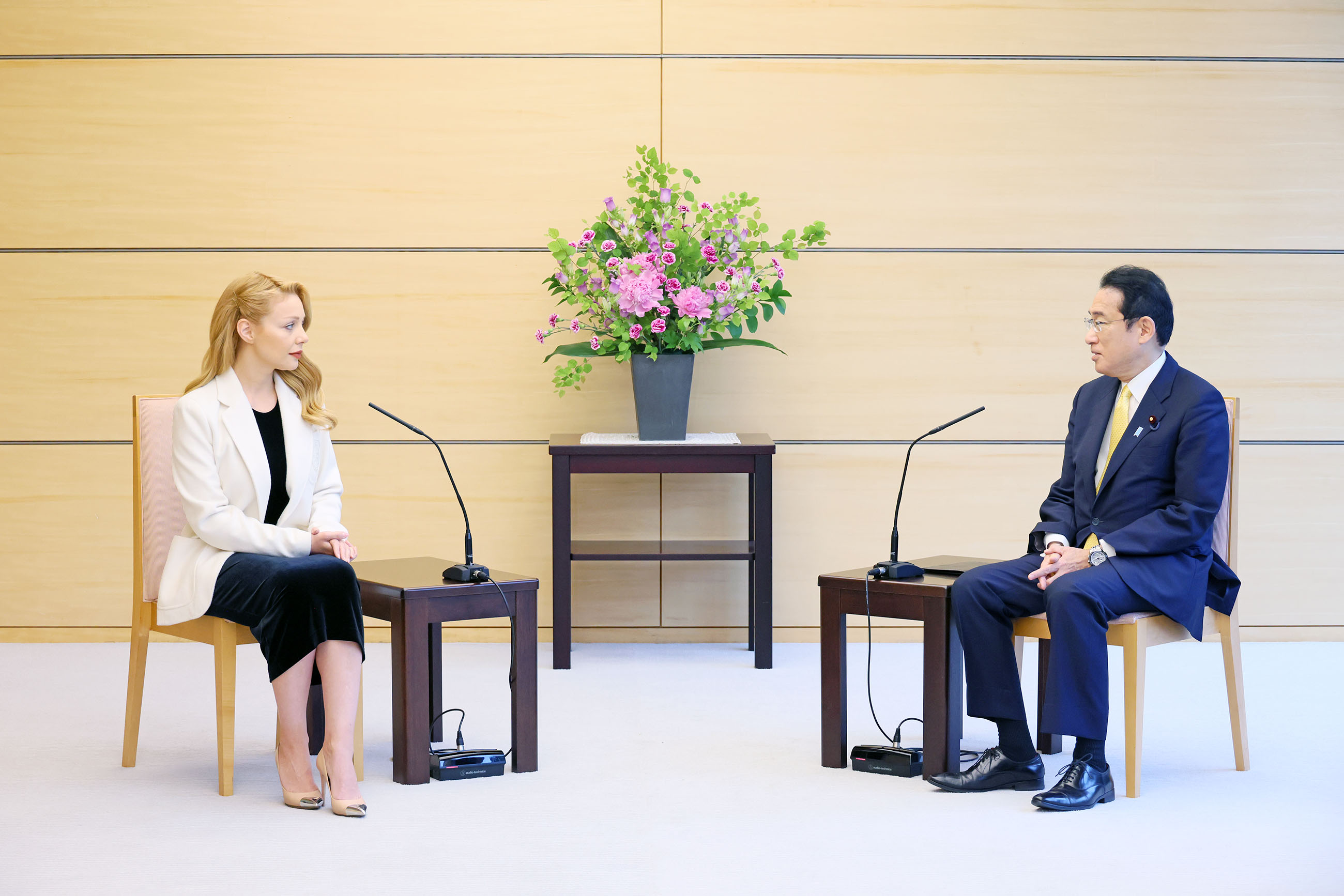 表敬を受ける岸田総理５