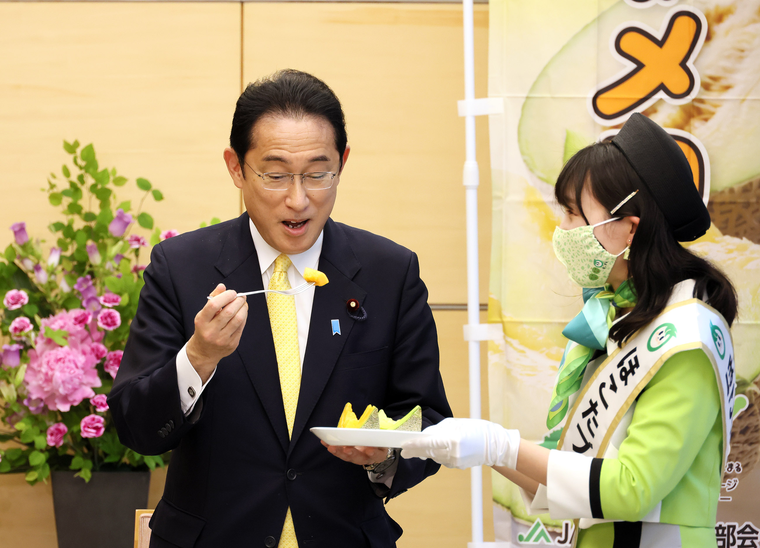 表敬を受ける岸田総理５