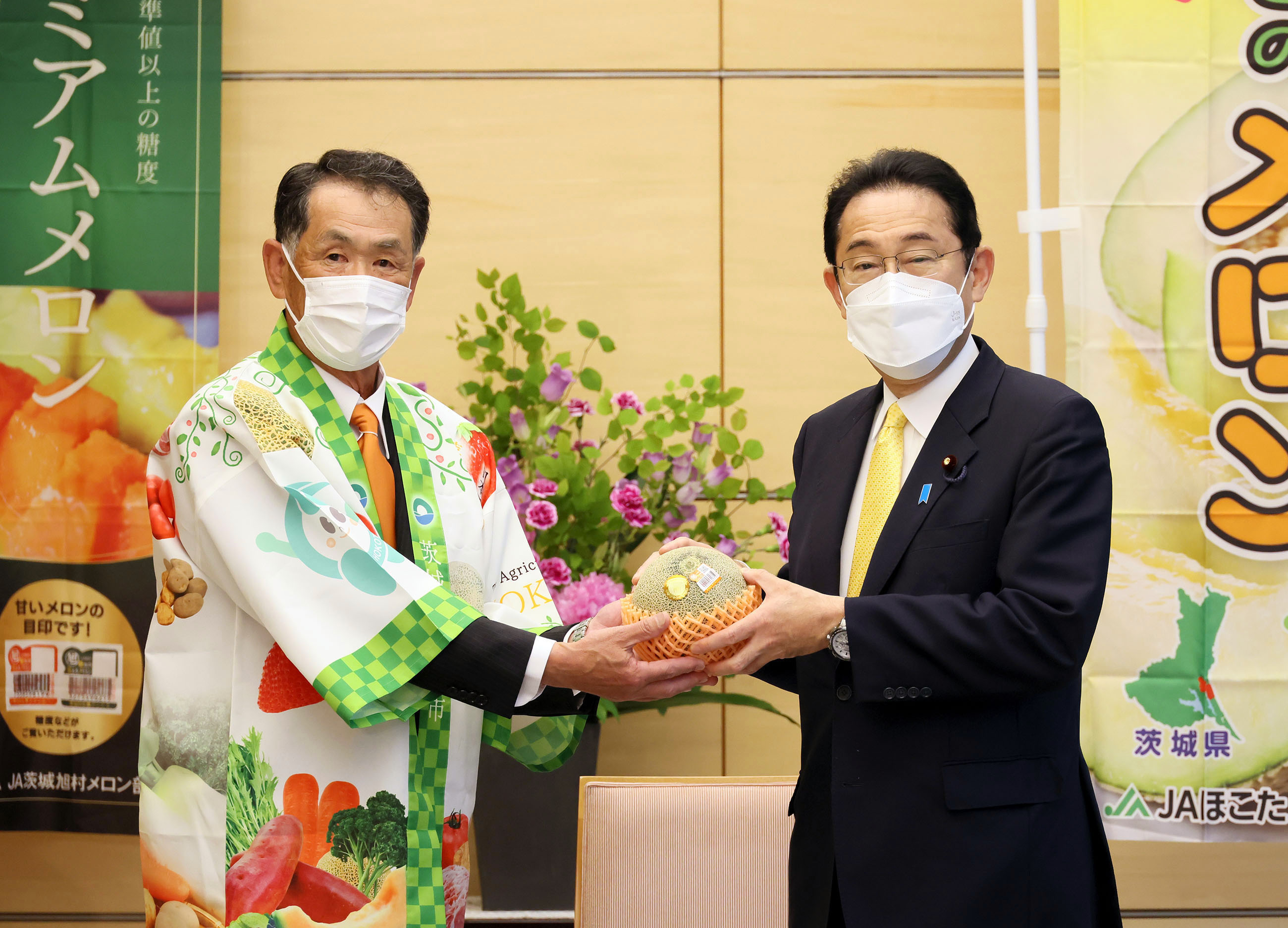 表敬を受ける岸田総理６