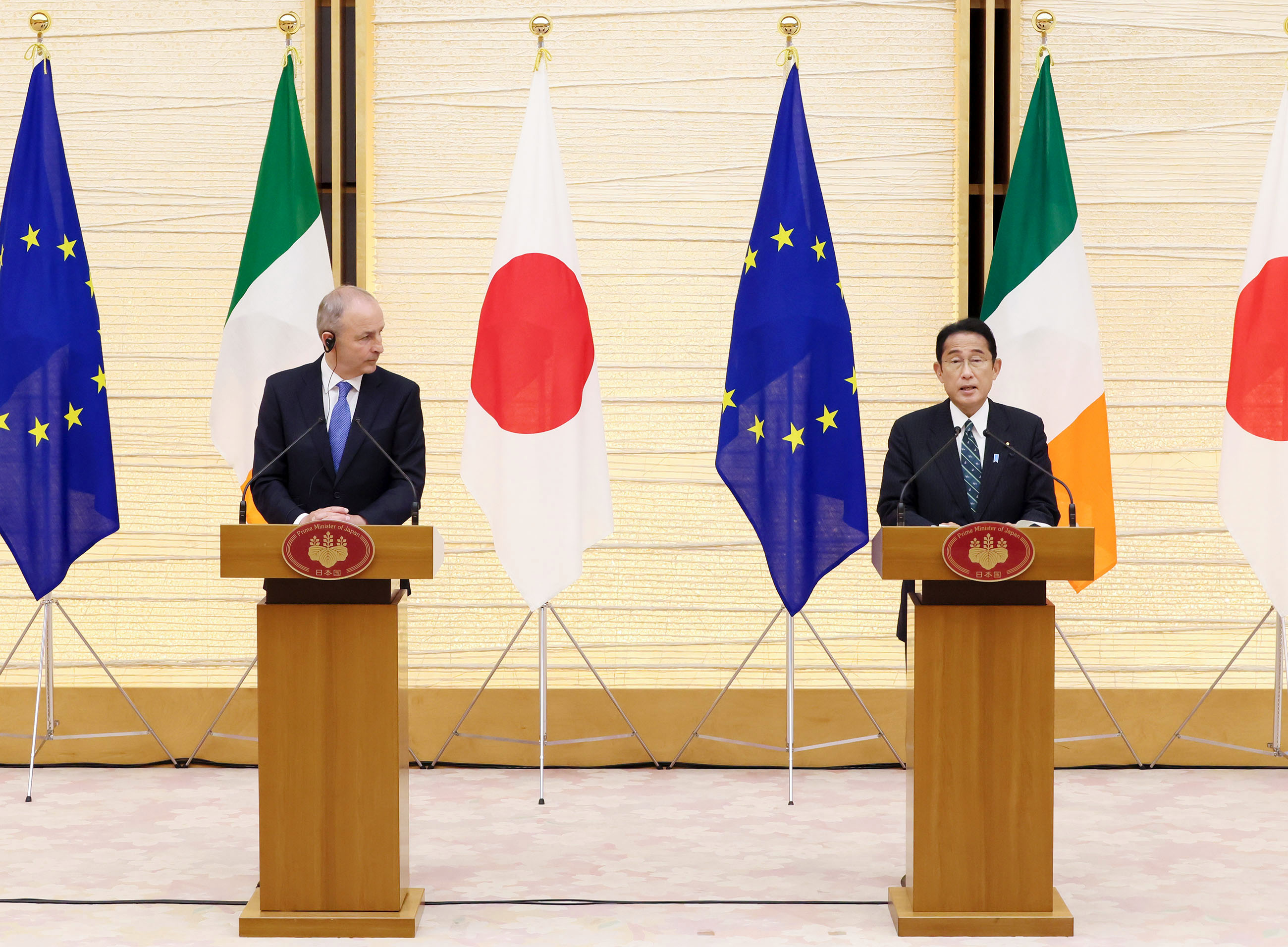 日・アイルランド共同記者発表１