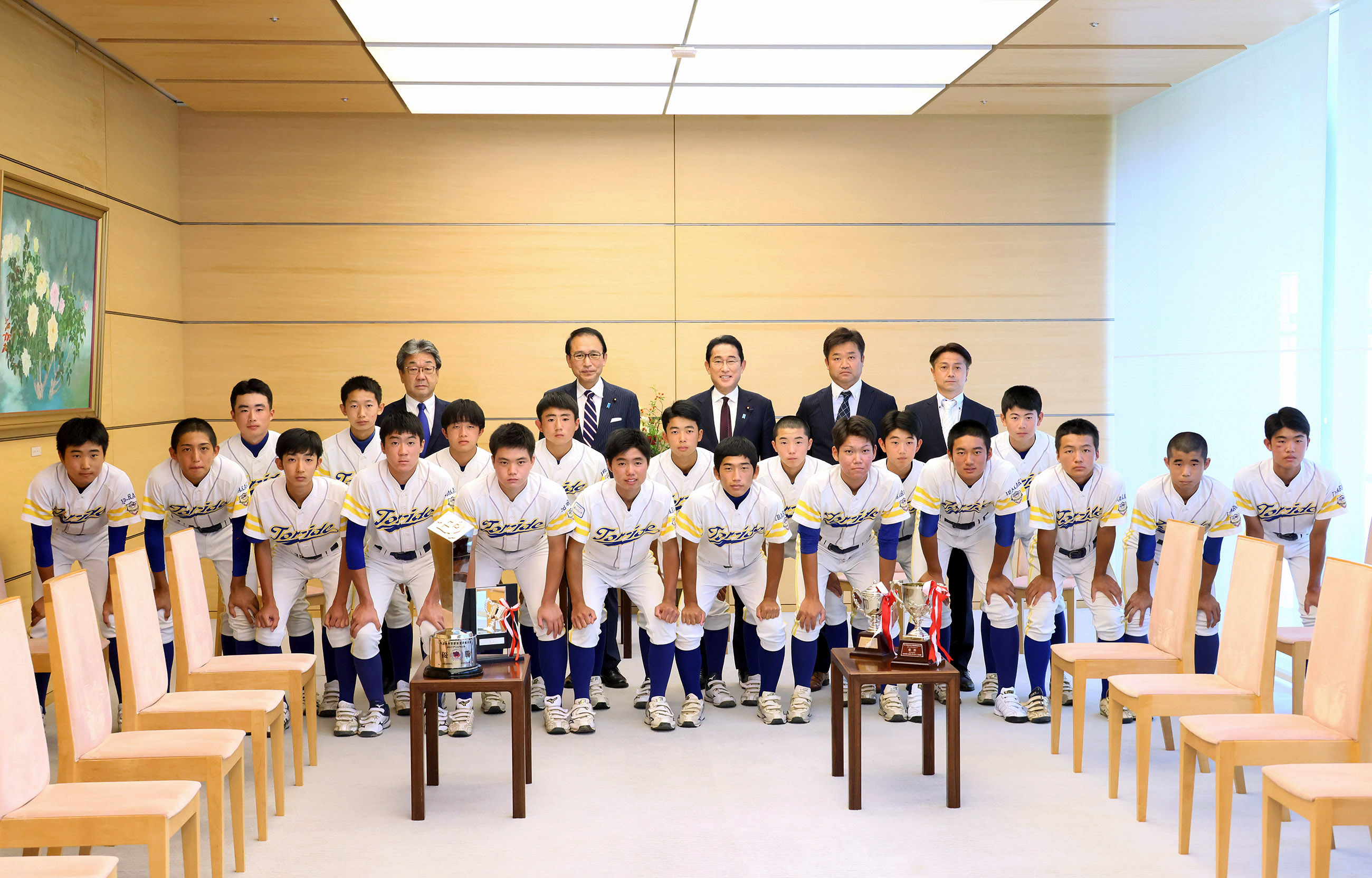 表敬を受ける岸田総理１