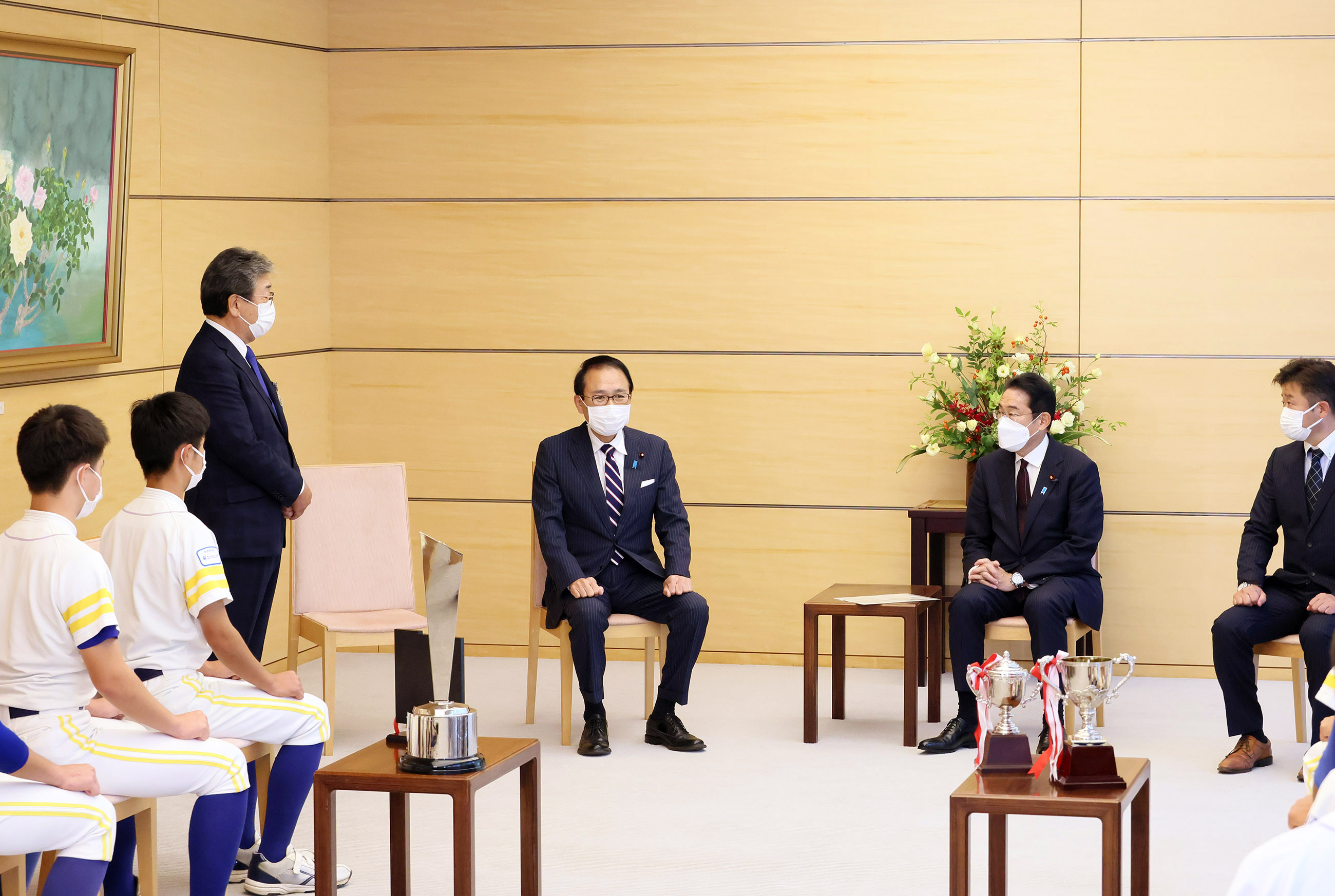 表敬を受ける岸田総理３