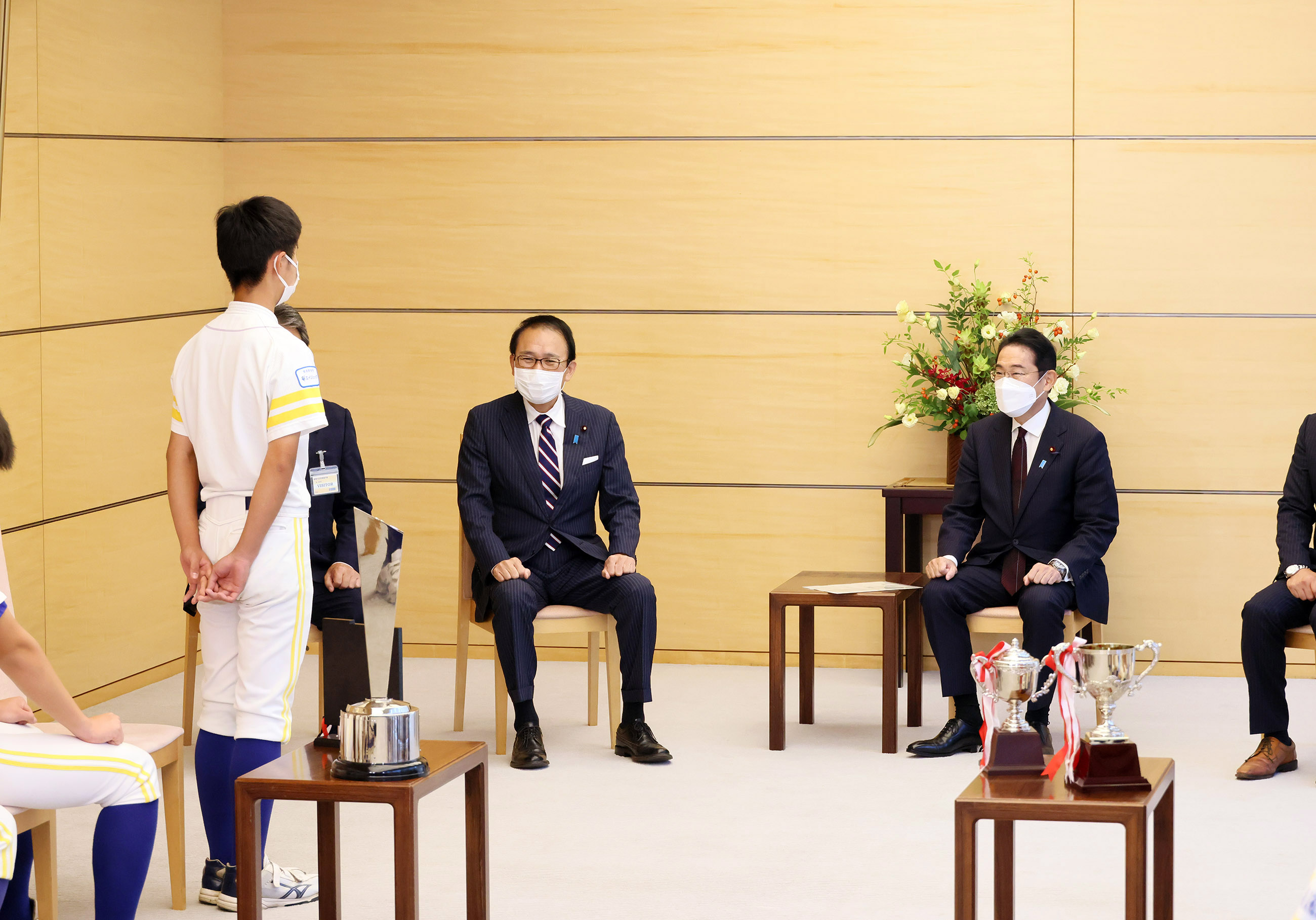 表敬を受ける岸田総理５