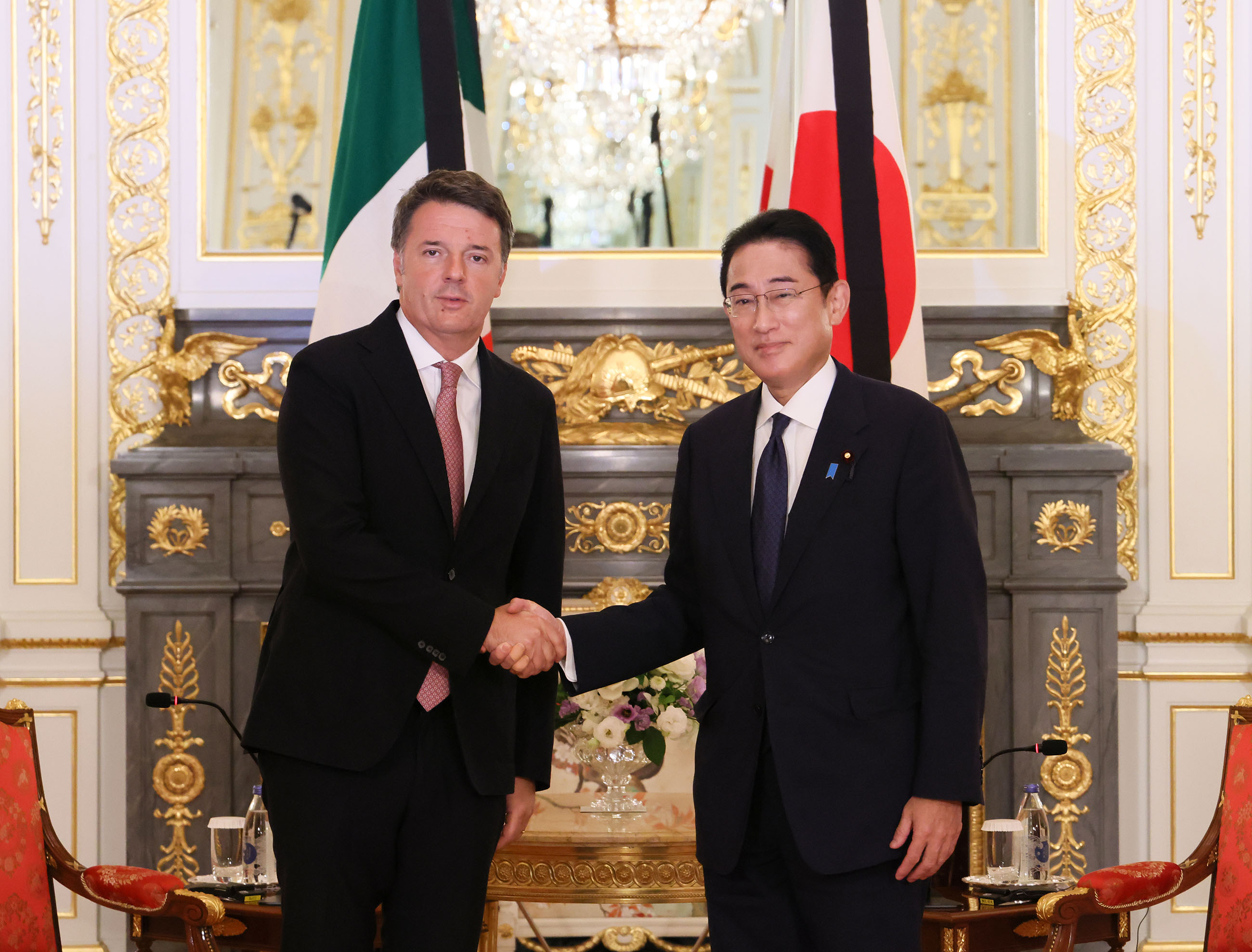 レンツィ・イタリア共和国元首相との会談１