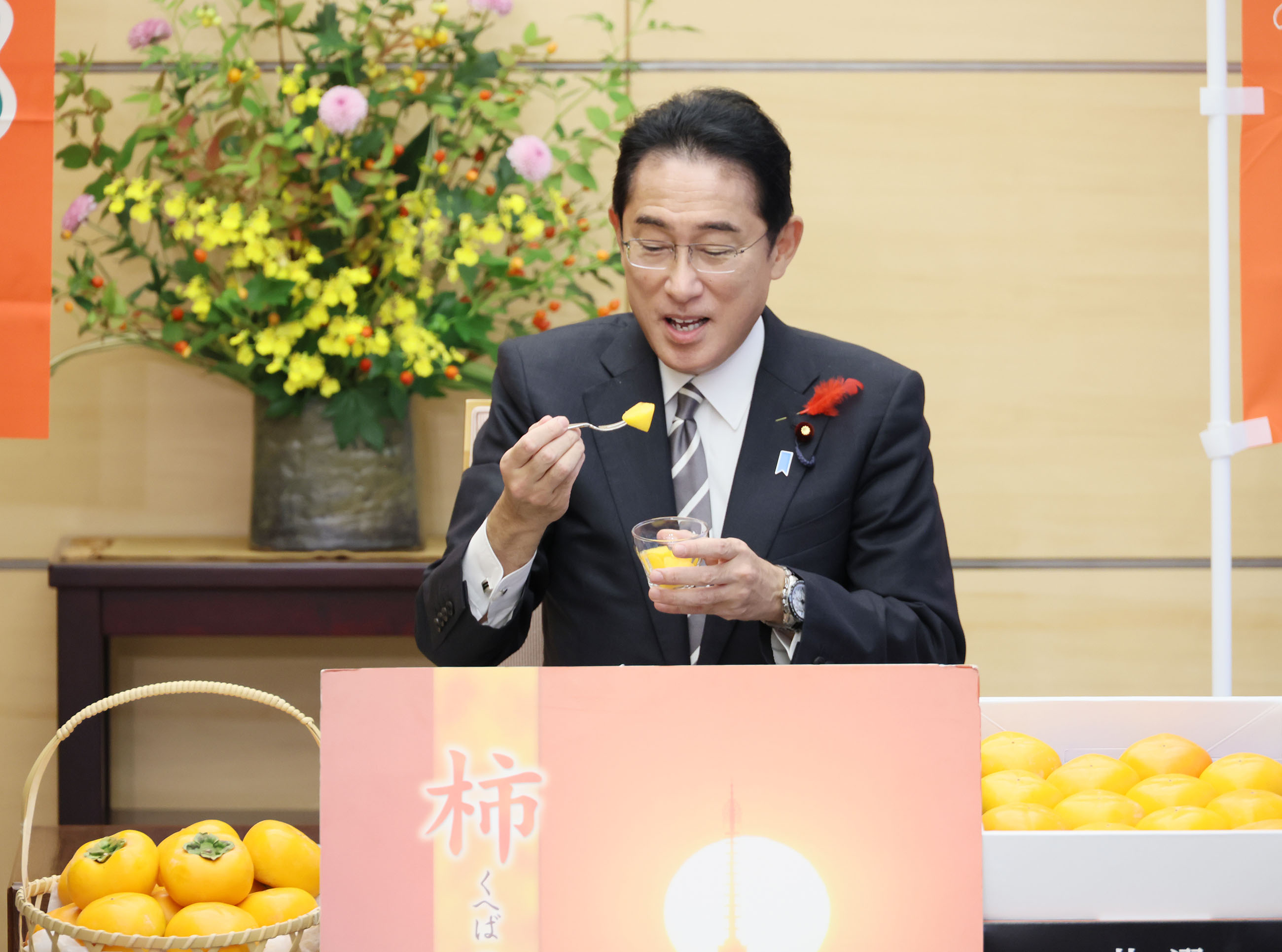 表敬を受ける岸田総理３