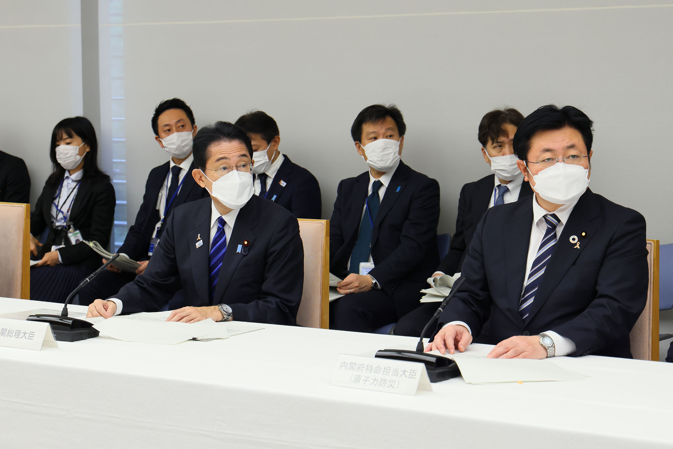 訓練を行う岸田総理２