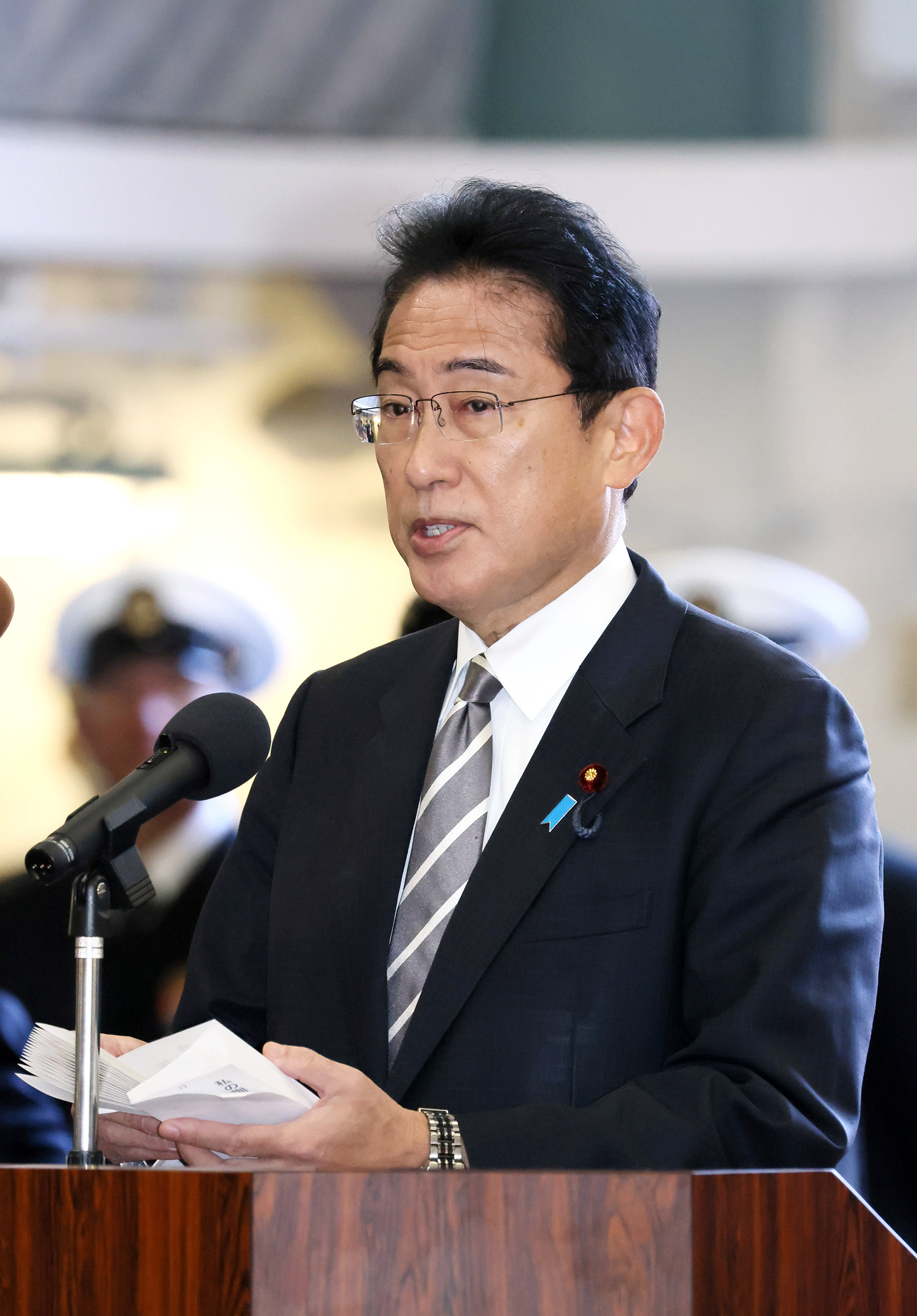 訓示を行う岸田総理１