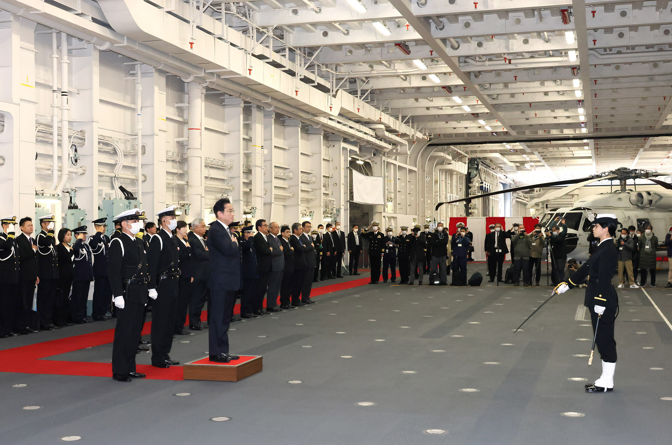 儀じょう隊による栄誉礼及び儀じょう１