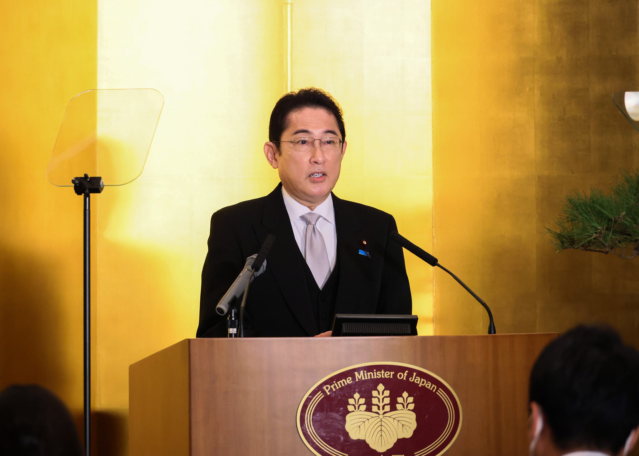 冒頭に発言する岸田総理１