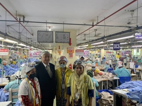 ダッカ近郊の縫製工場視察２