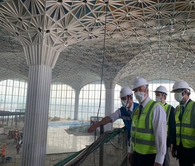 ＯＤＡ案件視察（ダッカ国際空港第３ターミナル、ＭＲＴ６号線）