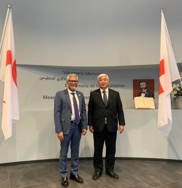 ジャガン・チャパゲイン国際赤十字・赤新月社連盟（ＩＦＲＣ）事務総長との意見交換