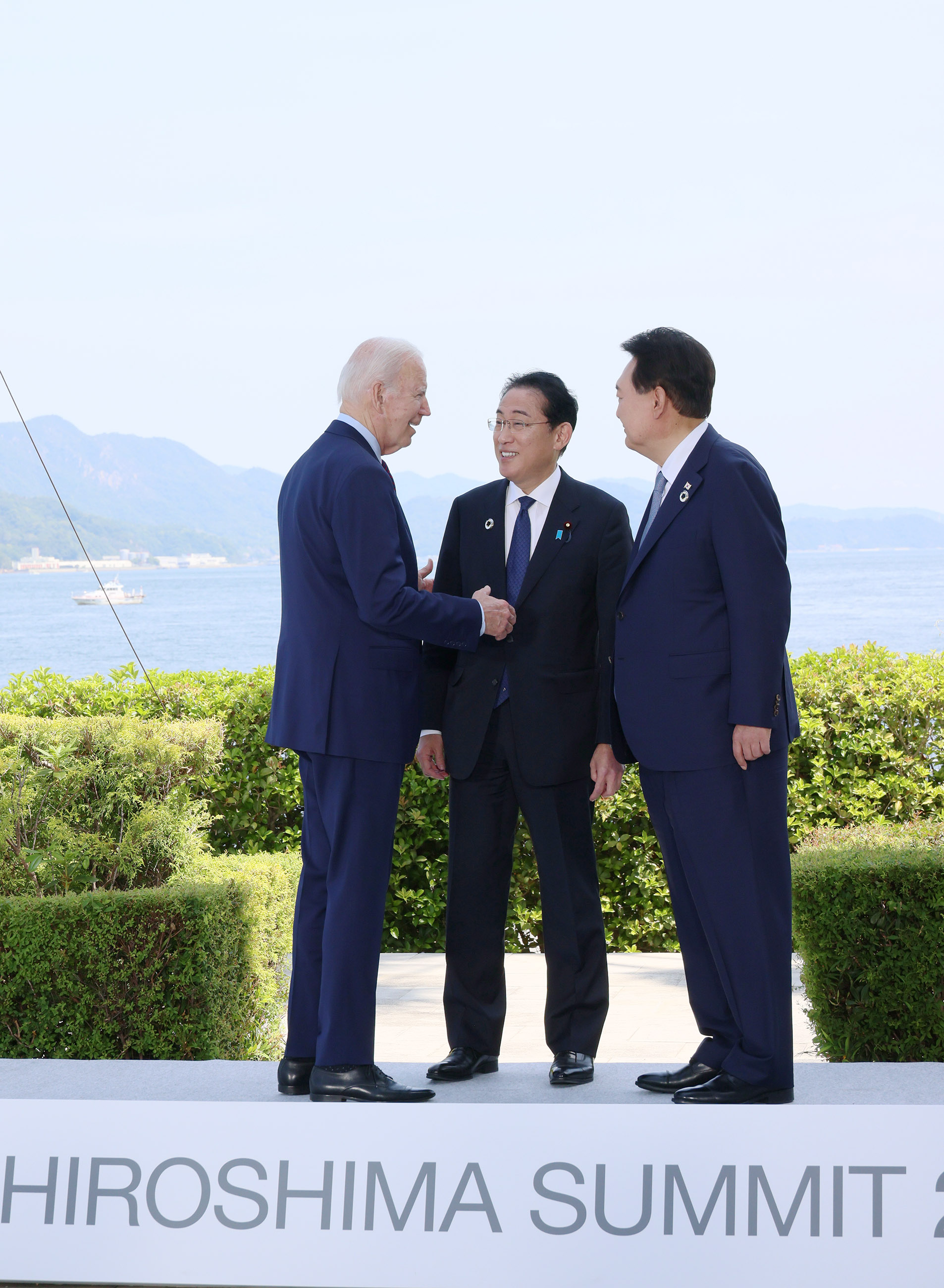 日米韓首脳間の意見交換２