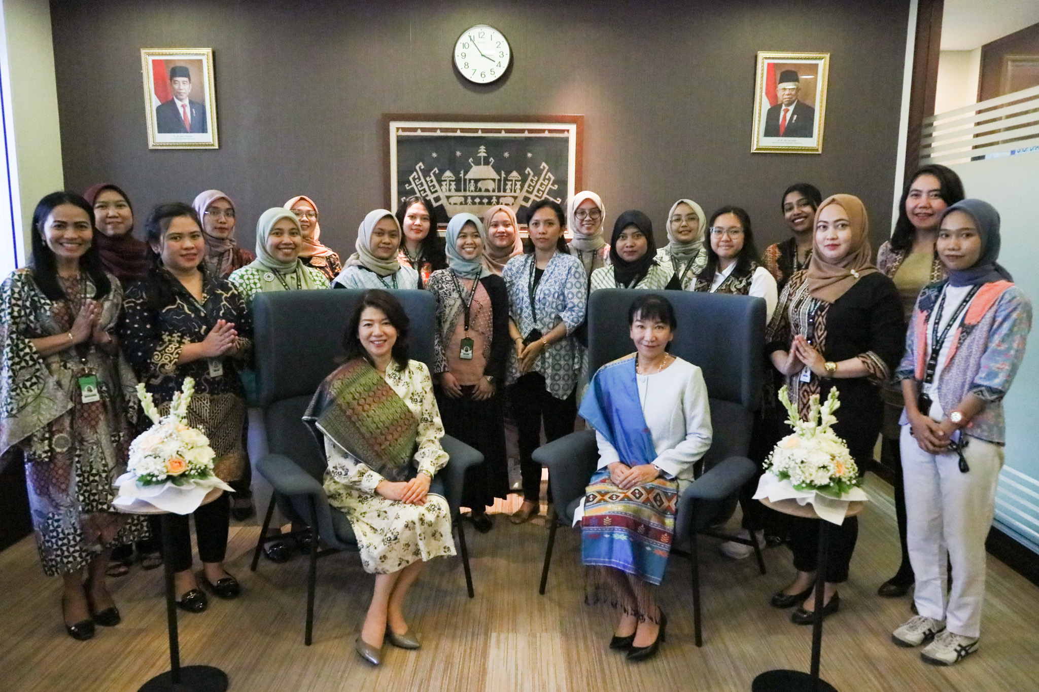 大林組のインドネシア現地法人ジャヤ大林を訪問する総理夫人２