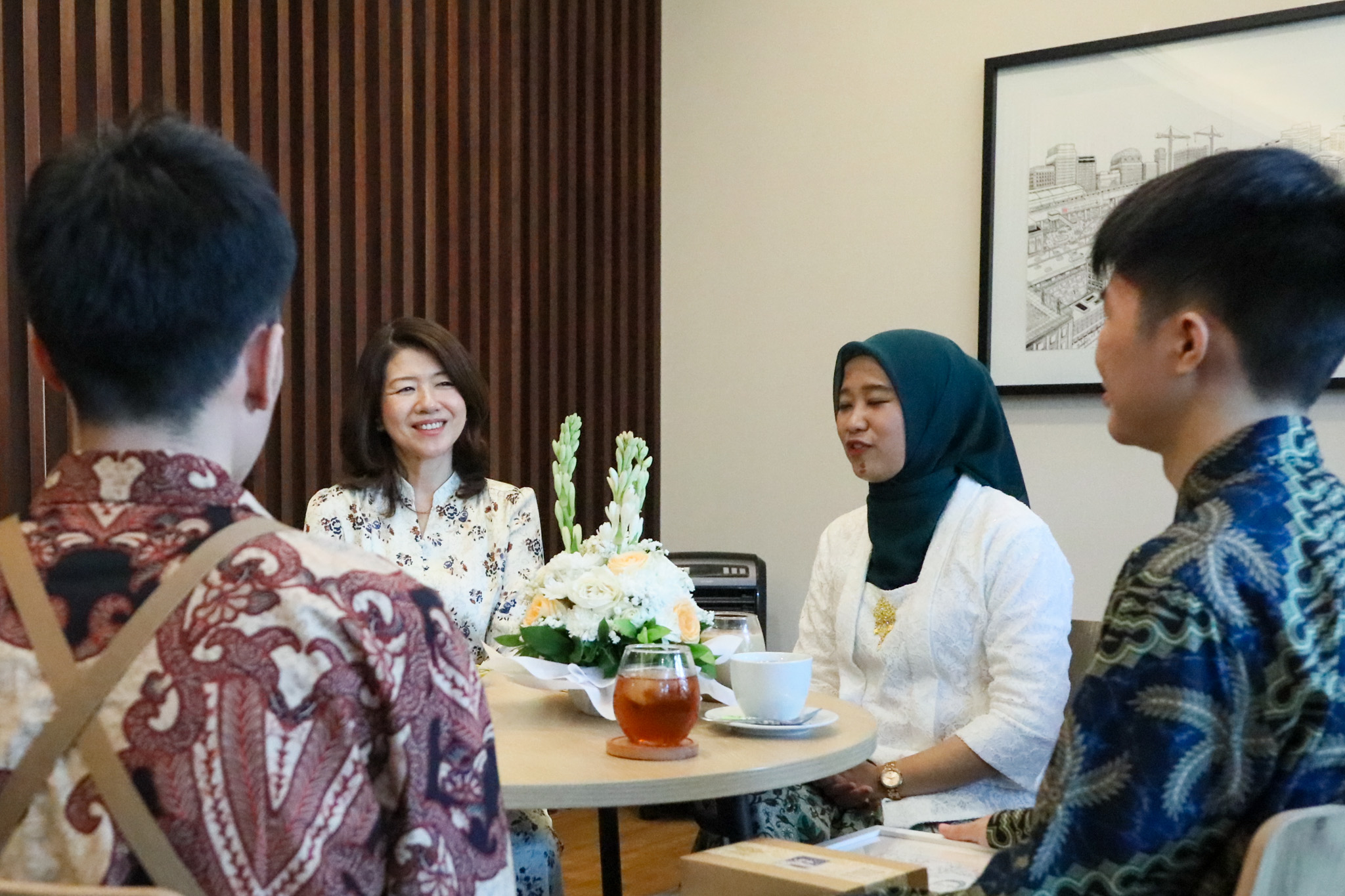 大林組のインドネシア現地法人ジャヤ大林を訪問する総理夫人４