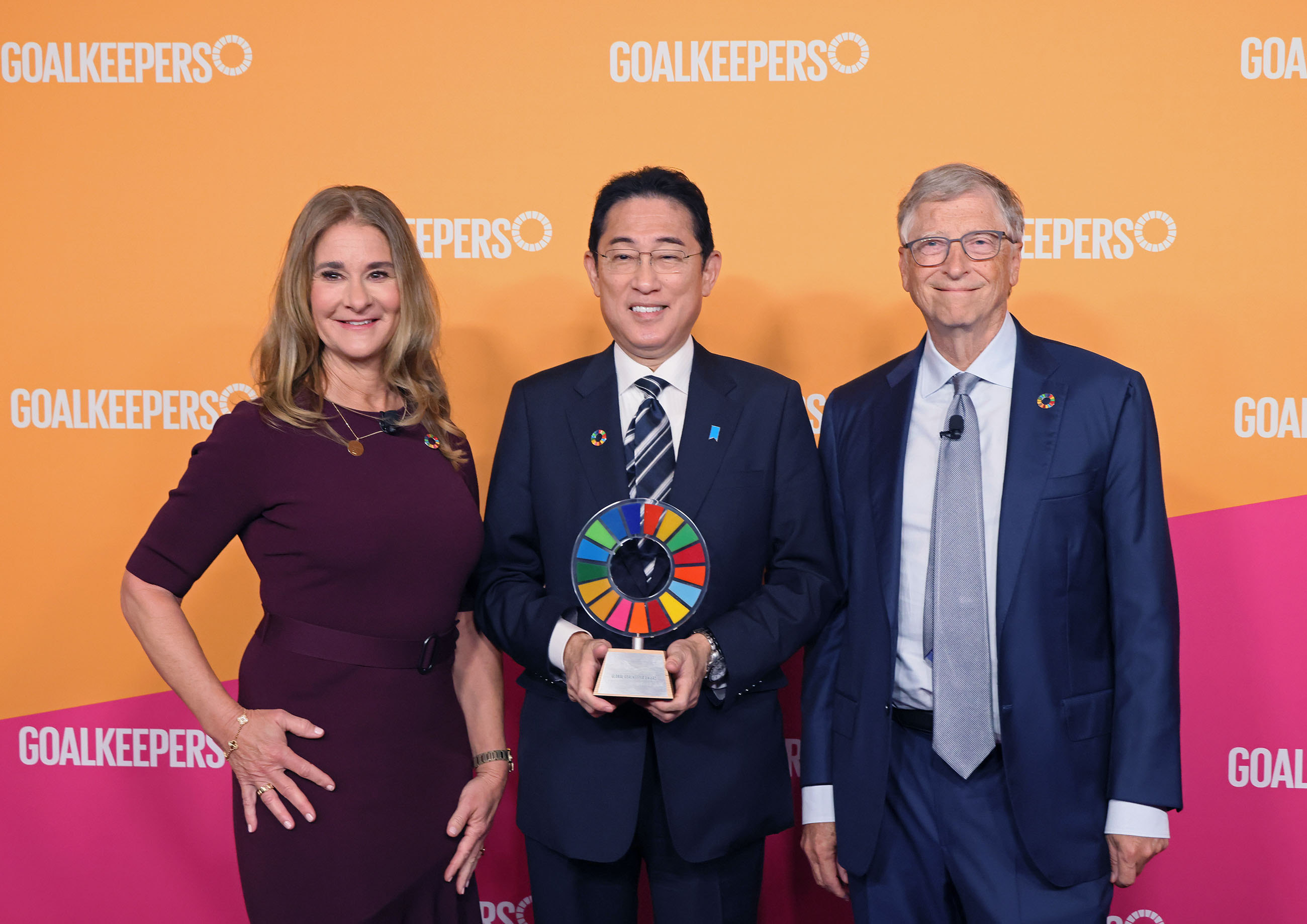 グローバル・ゴールキーパー賞授賞式に出席する岸田総理６