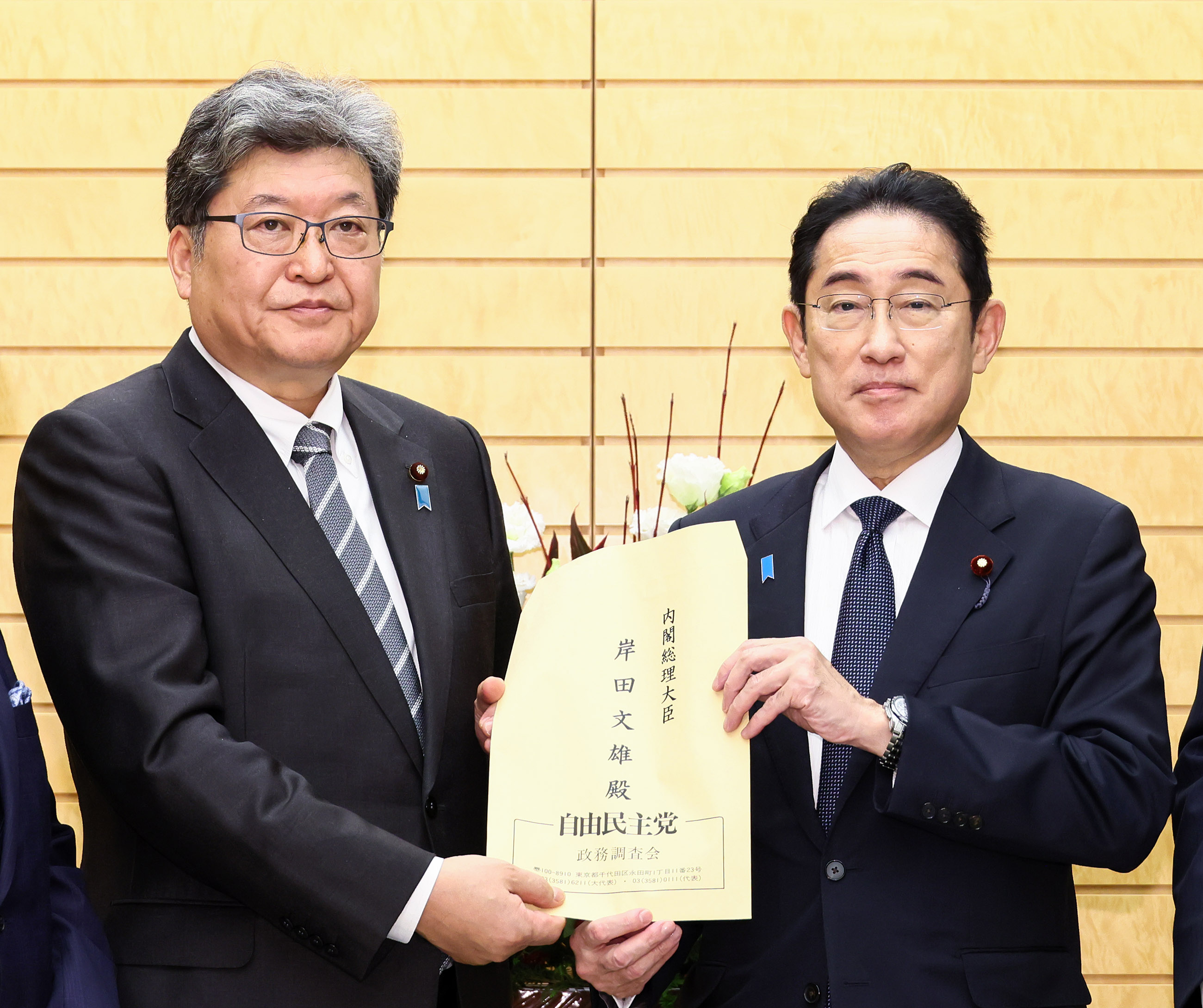 申入れを受ける岸田総理２