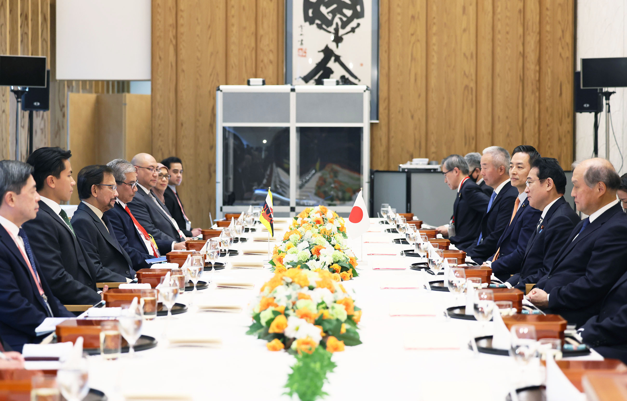 日・ブルネイ首脳会談（ワーキング・ランチ）３