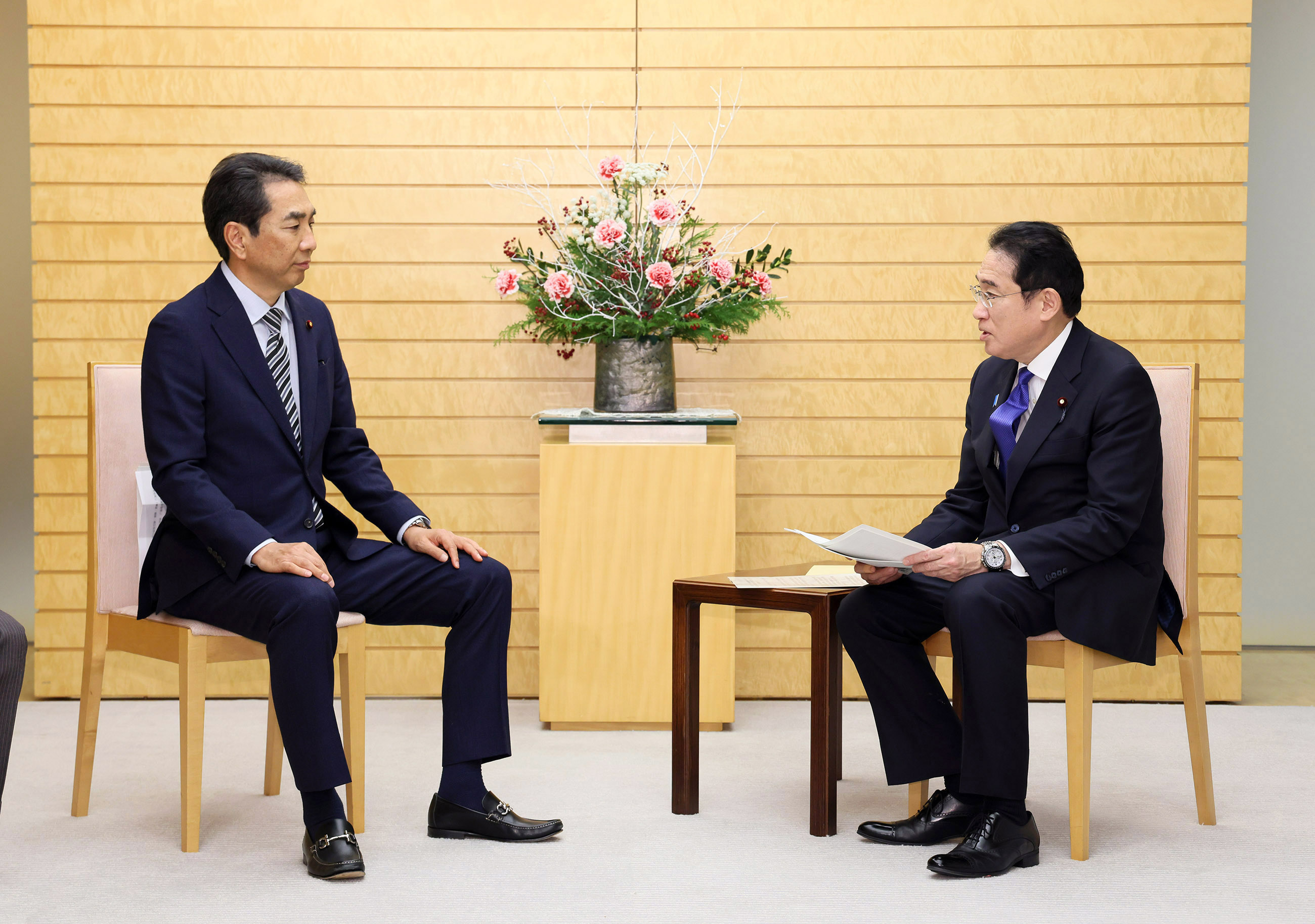 申入れを受ける岸田総理２