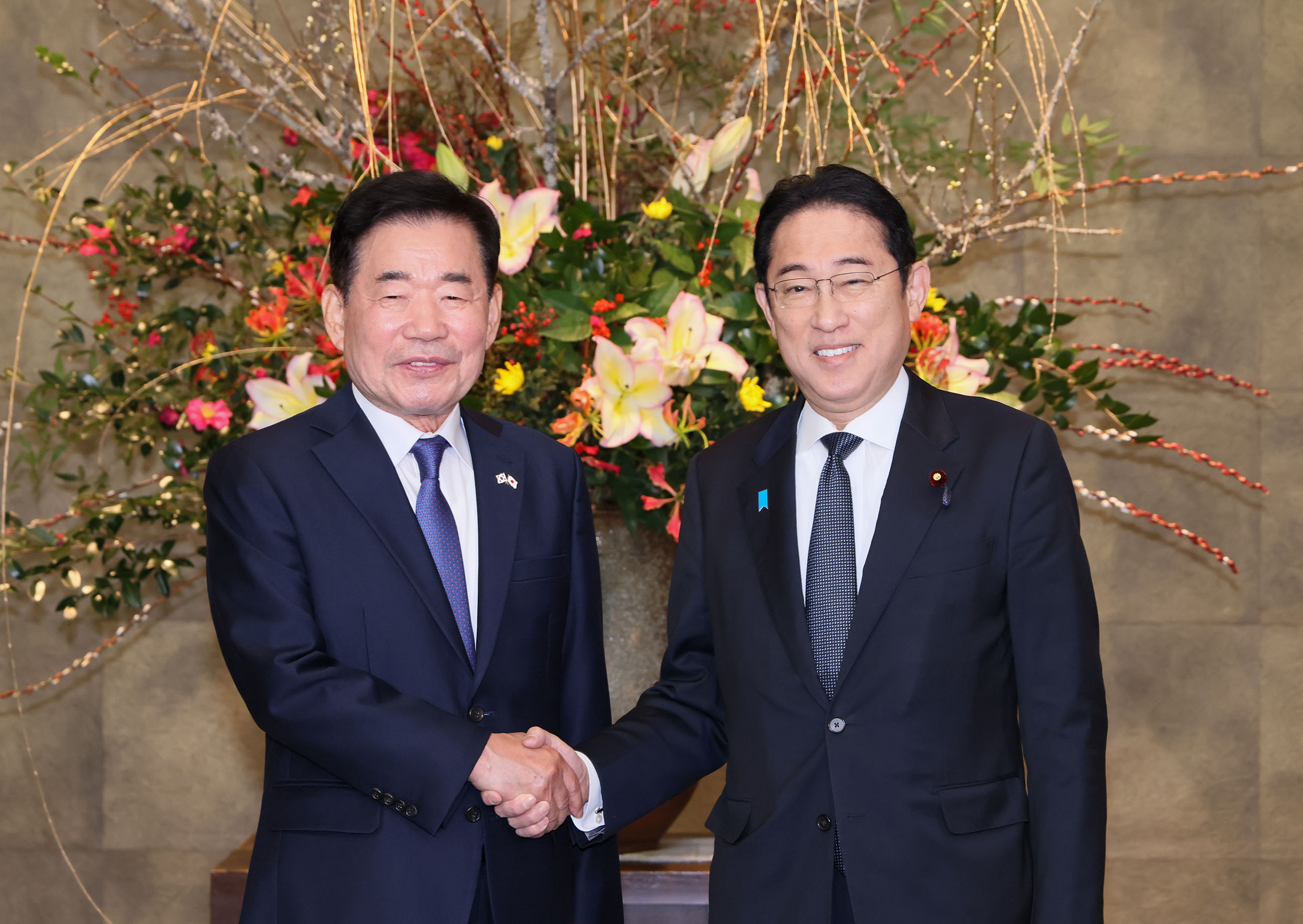 金振杓韓国国会議長一行による表敬