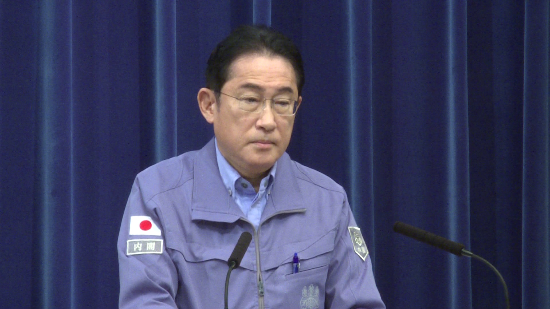 冒頭に発言する岸田総理