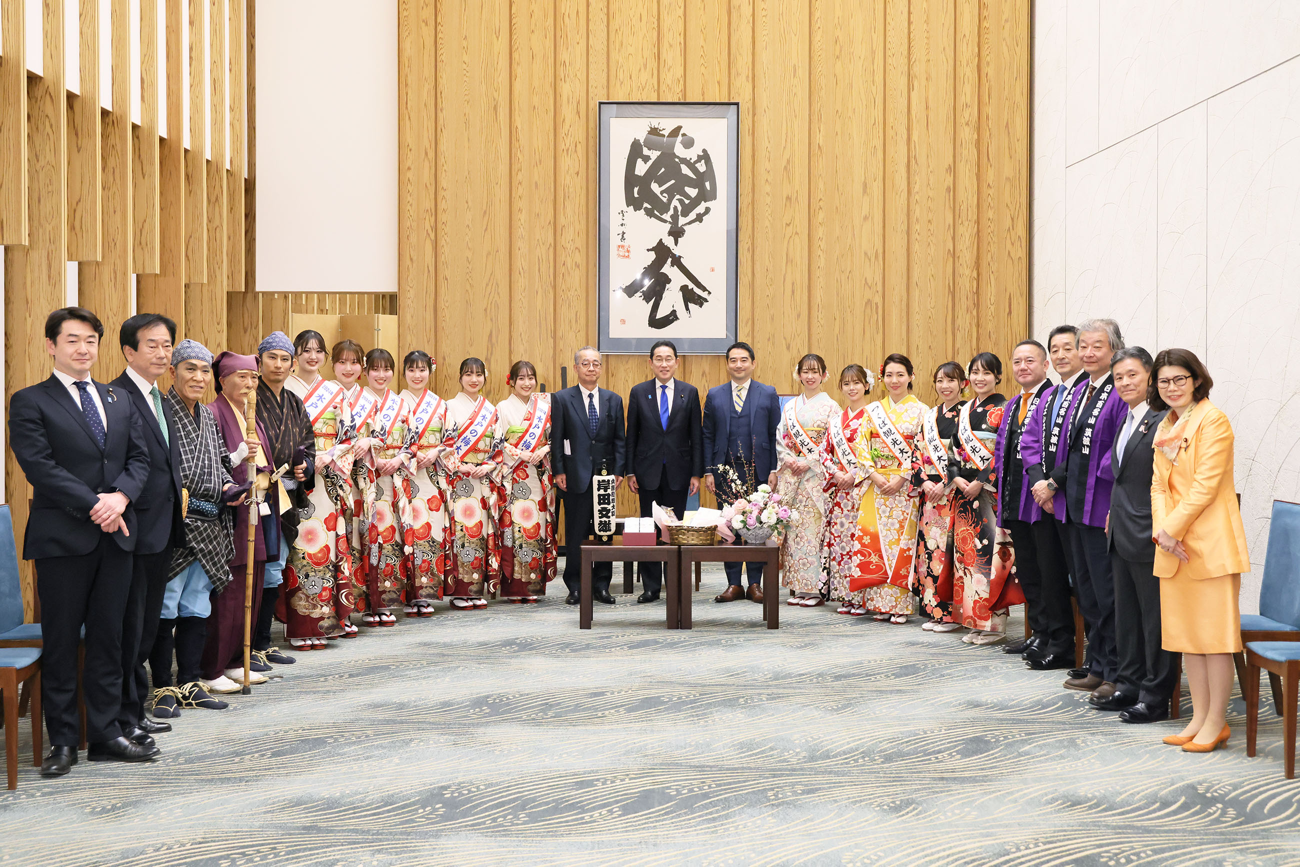「水戸の梅まつり」「筑波山梅まつり」関係者による表敬