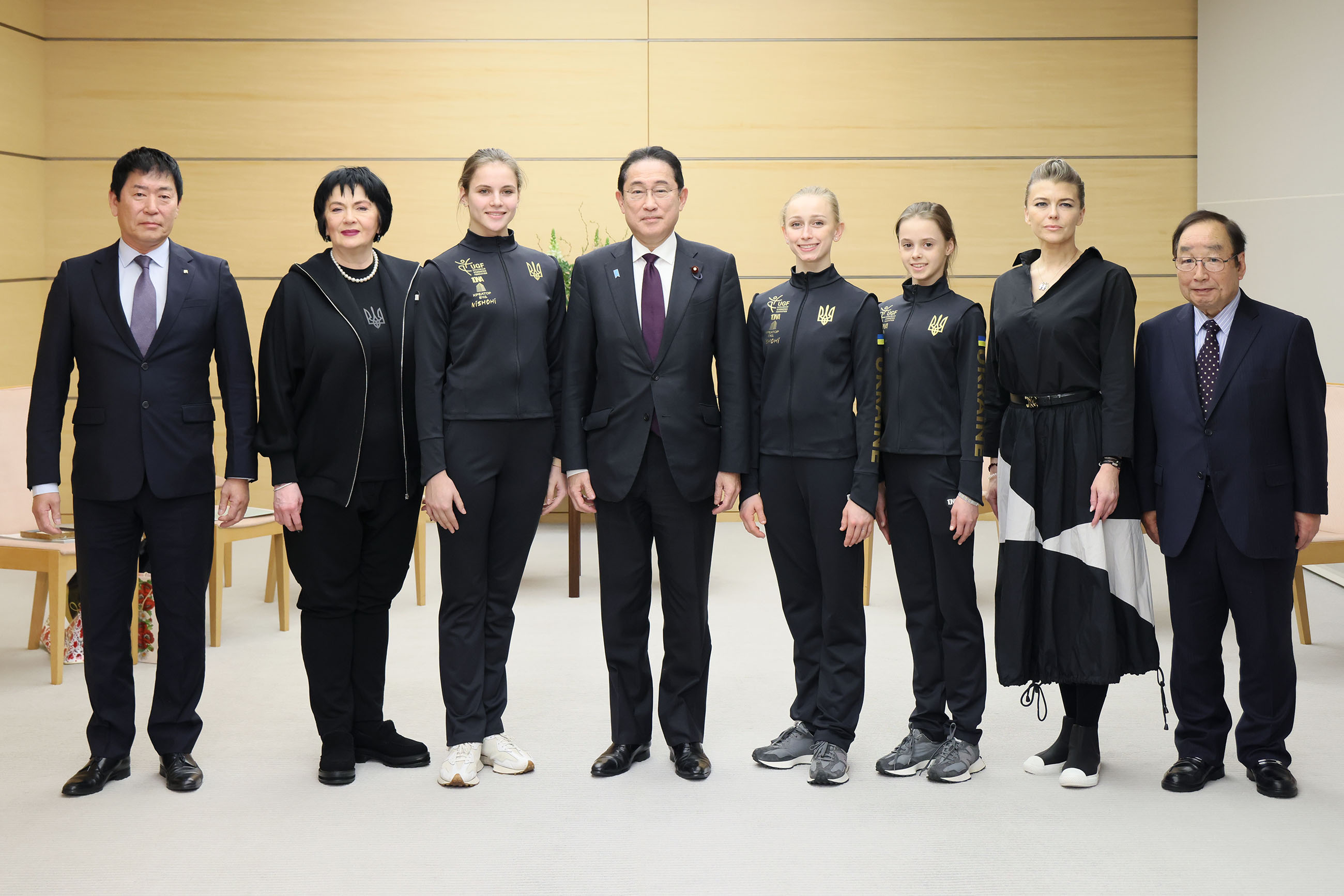 表敬を受ける岸田総理１