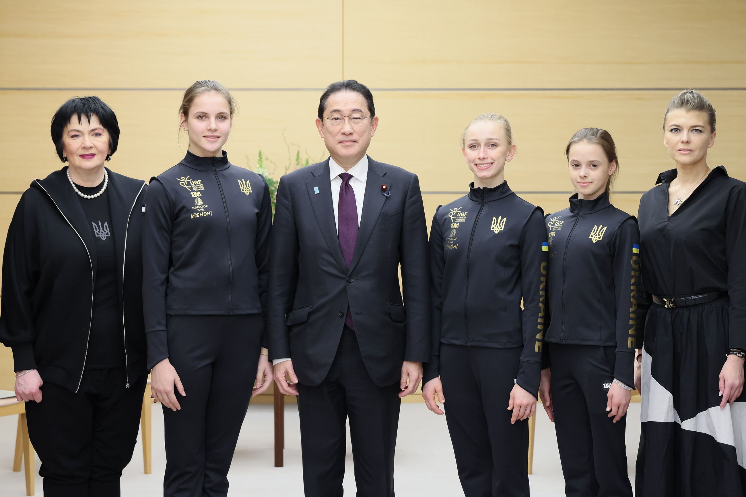 表敬を受ける岸田総理２