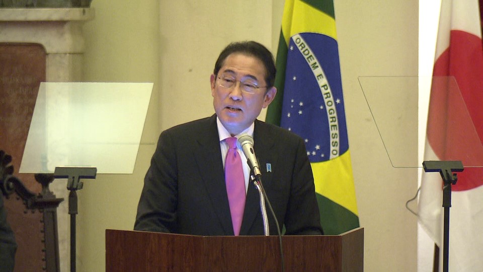 サンパウロ大学における対中南米政策スピーチ