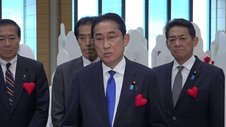 生命のメッセージ展視察についての会見