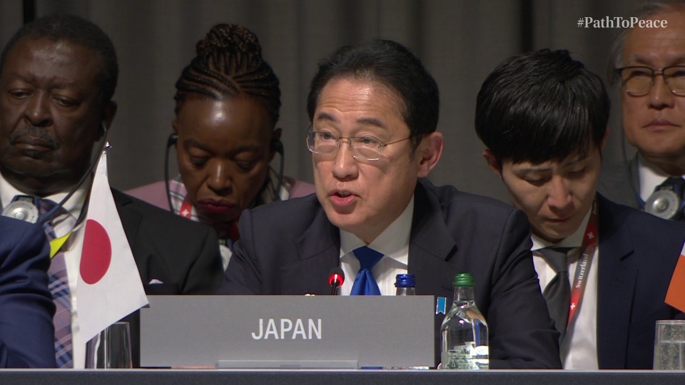 ウクライナの平和に関するサミットオープニング全体会合 岸田総理スピーチ