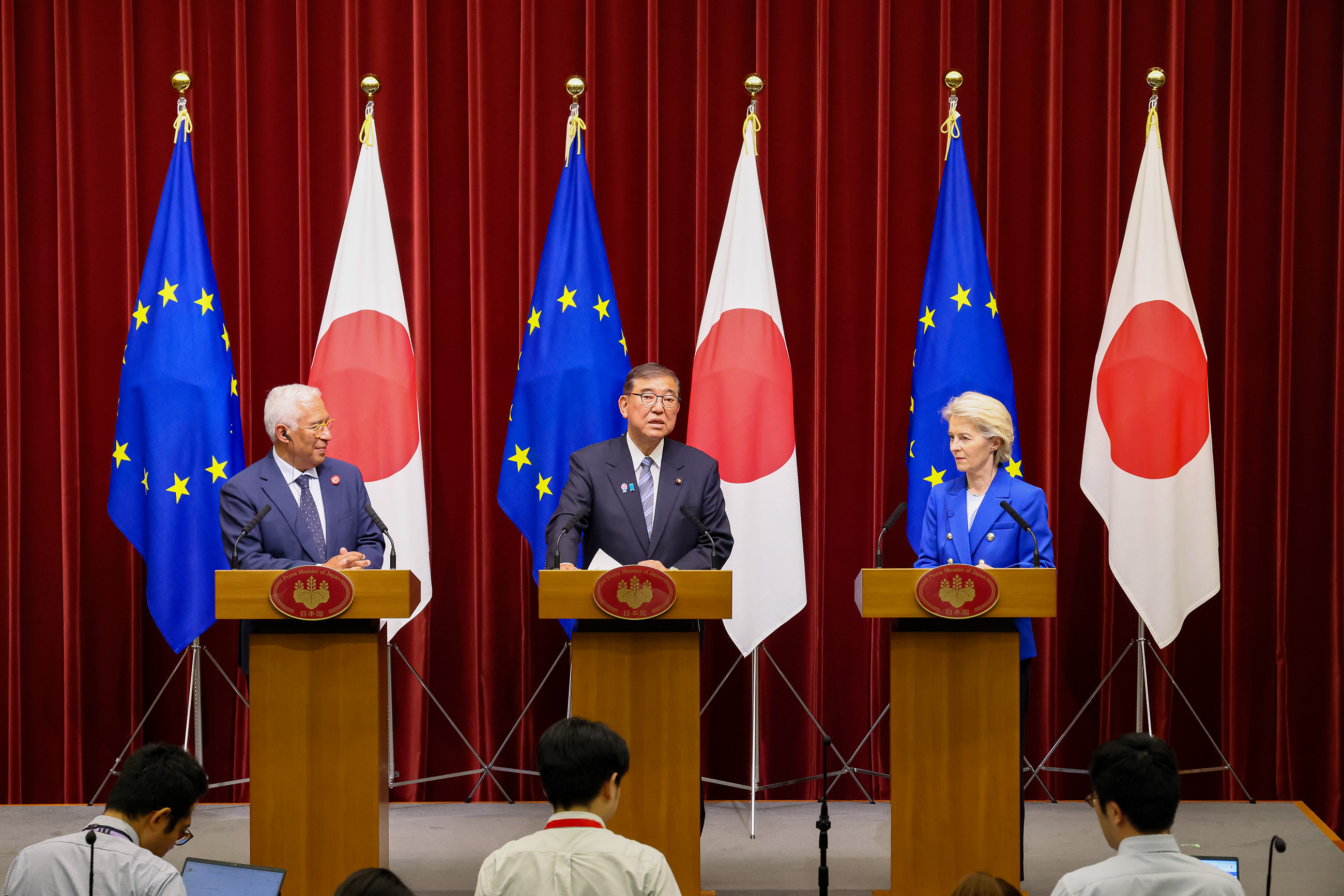 日EU共同記者発表