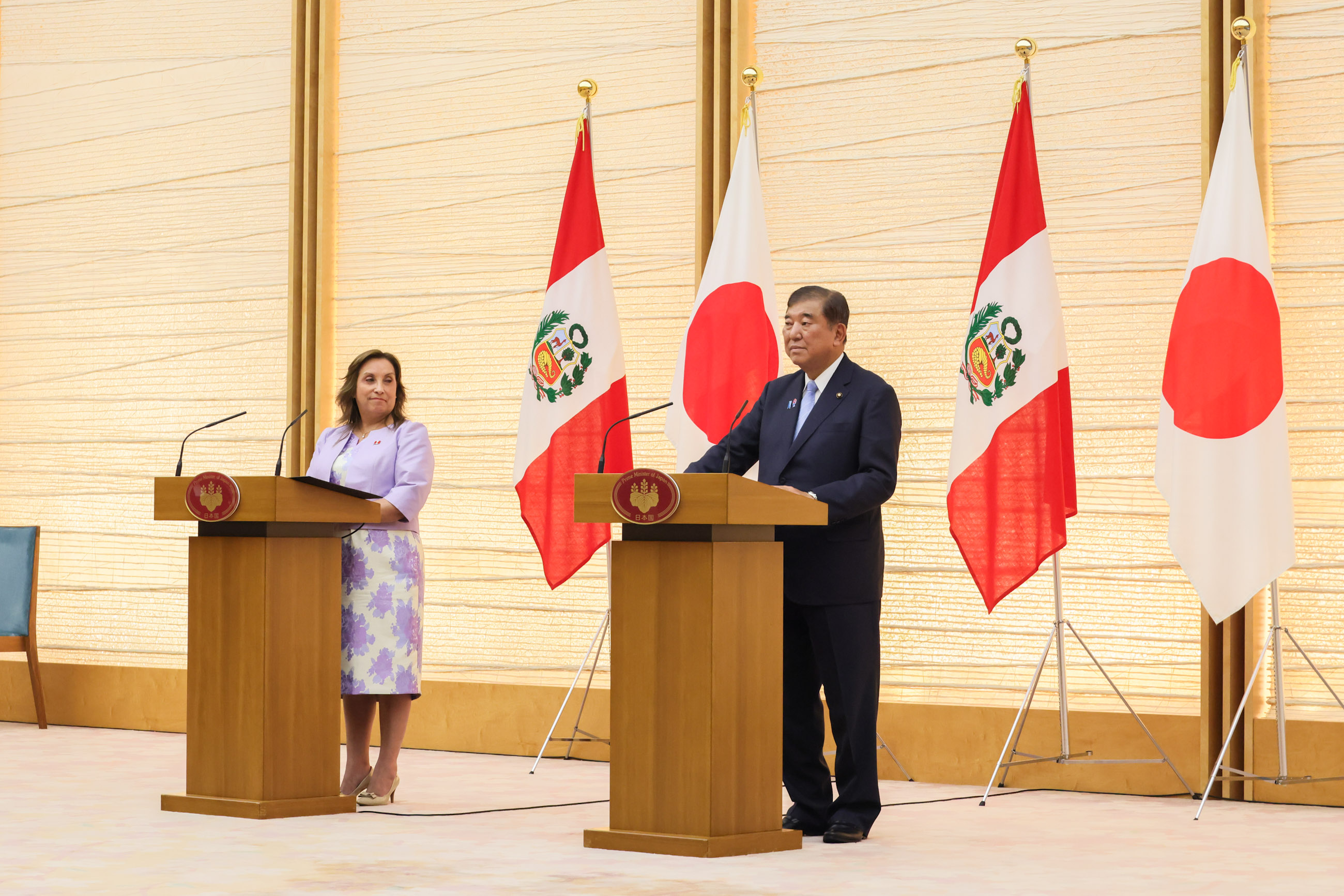 日・ペルー共同記者発表