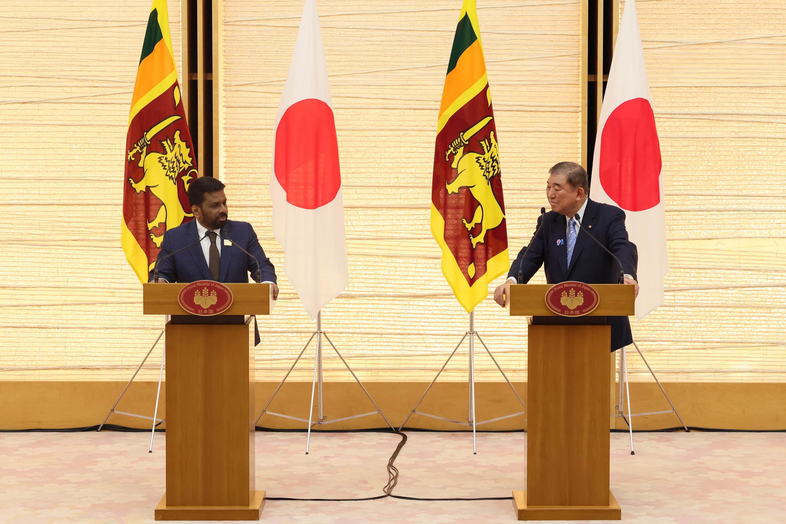 日・スリランカ共同記者発表