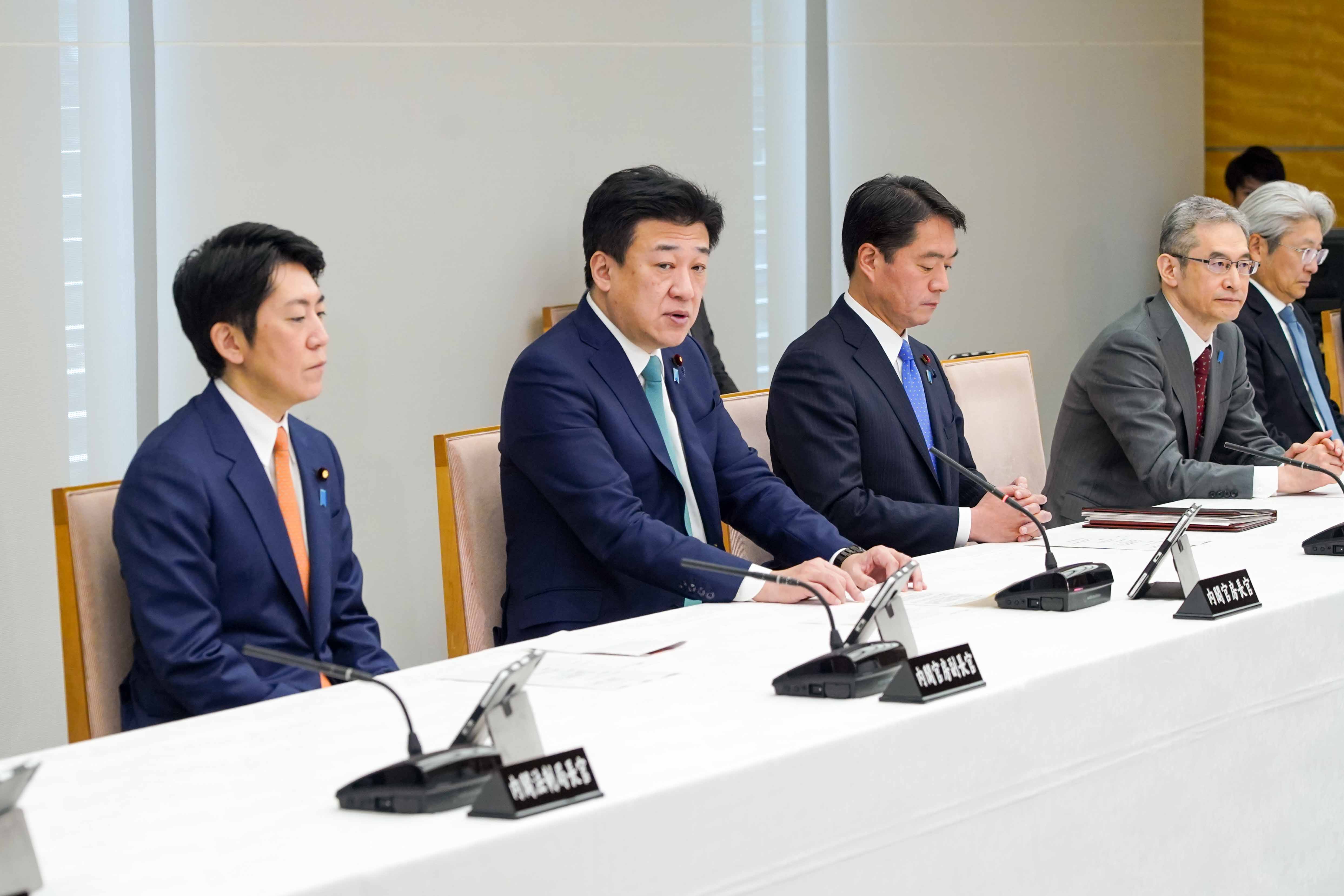 訓示を行う木原官房長官１