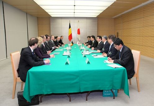 日本・ベルギー首脳会談の写真２
