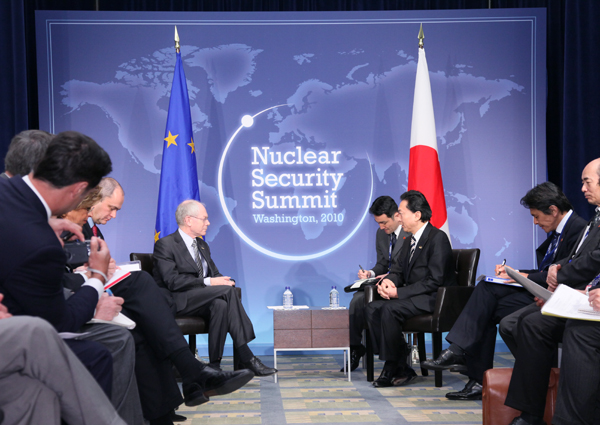 日EU首脳会談の写真