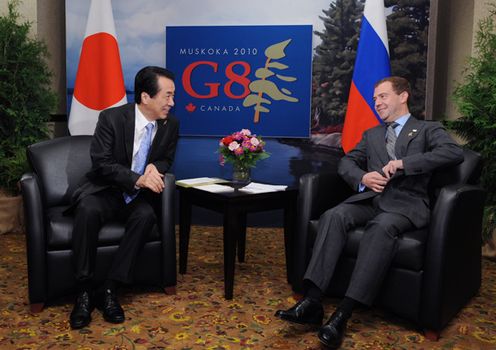 日露首脳会談の写真