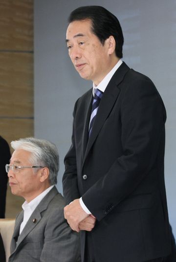 会談であいさつする菅総理の写真２