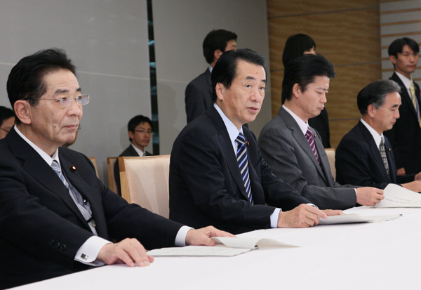 元気な日本復活特別枠要望に関する評価会議であいさつする菅総理１
