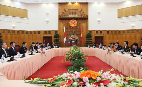 日ベトナム首脳会談の様子