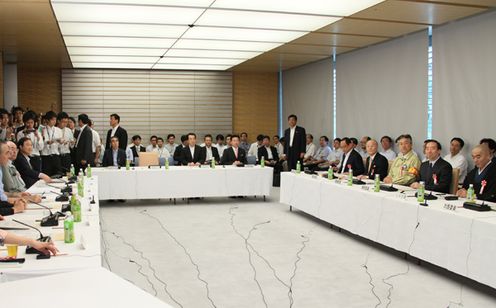 東日本大震災復興構想会議の様子