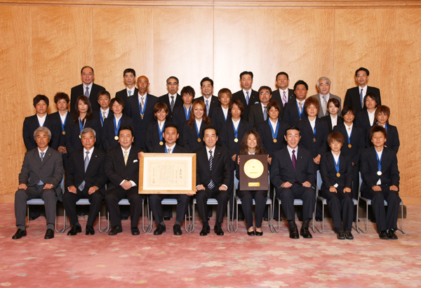 国民栄誉賞表彰式記念撮影1