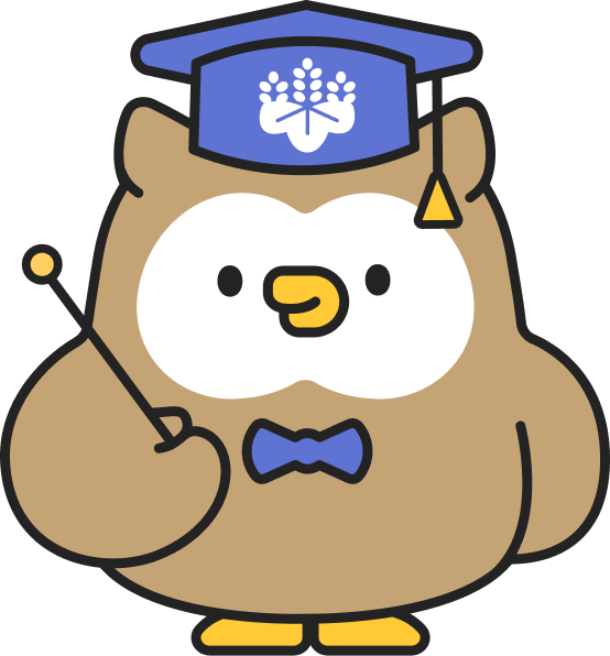 首相官邸しゅしょうかんていミミズク博士のイラスト